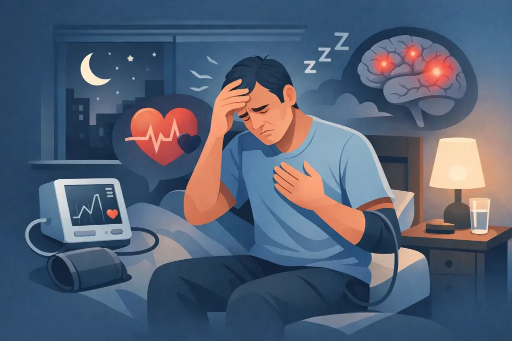 Simptome tensiune mare noaptea: ce arată