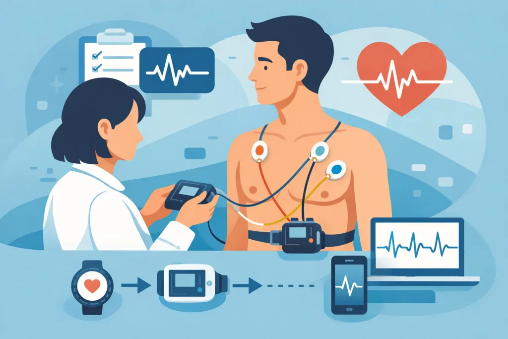 Cum se face Holter EKG, pas cu pas